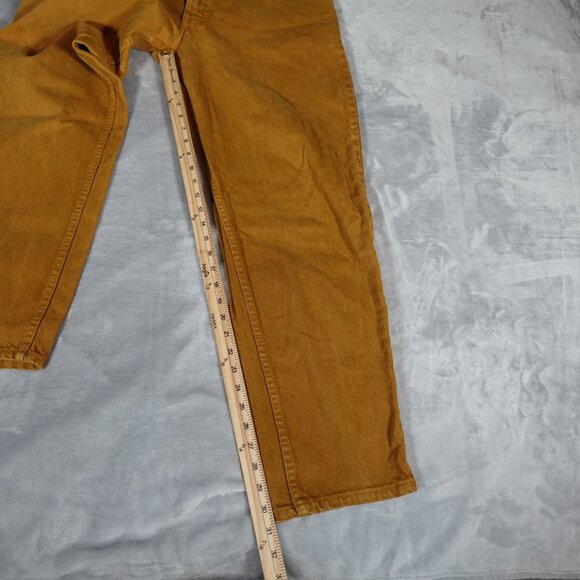 Vintage Levis 560 Relaxed Tapered Fit Jeans Mens 36x32 (Fits 34x31) Mustard Tan - Picture 8 of 11